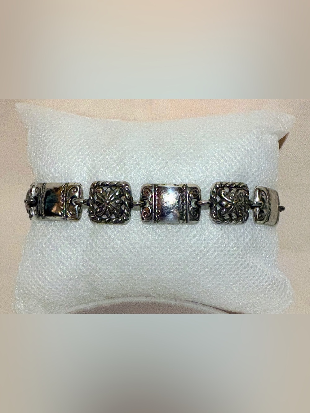 Brighton Vintage Silver-Tone Charm Bracelet